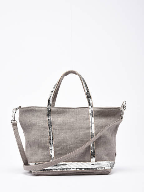 Cross Body Tas Baby Cabas Linnen Vanessa bruno Grijs cabas lin 31V40410 ander zicht 4